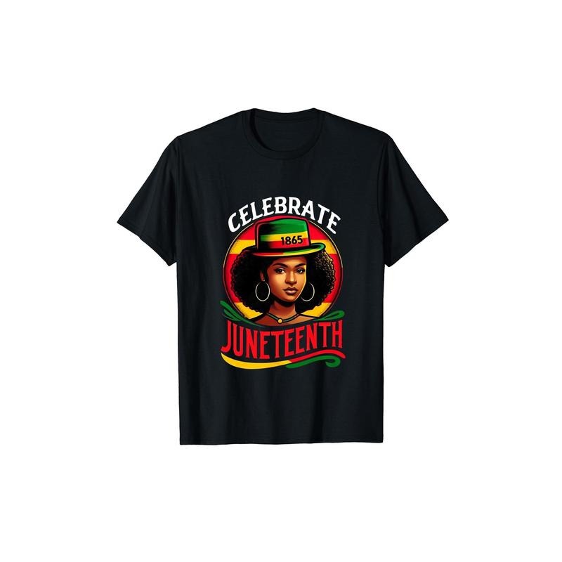 Men WomenCelebrate Juneteenth Freedom T-shirt FOG Gunpla brand Comfortable Crew Neck Short-Sleeve Tees, Casual & Comfortable for Casual Attire, TNF Best Family/Friends Gift