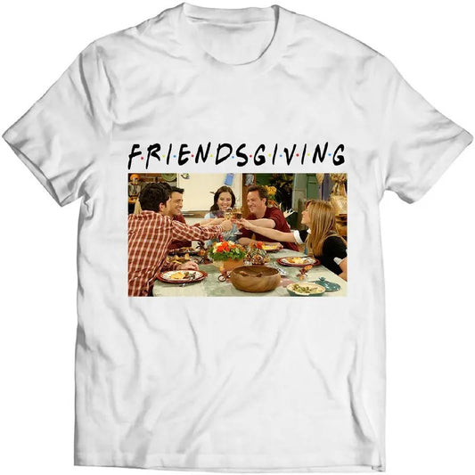 Friends Giving Shirt, The One With All Thanksgivings Vintage T Shirt Friends Lovers Tv Show T Shirt