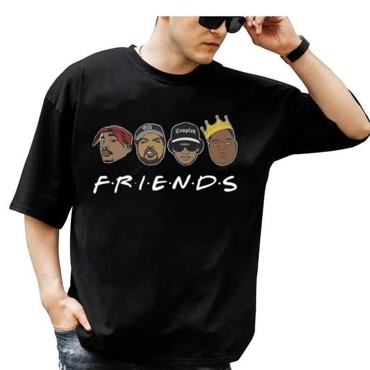 Friends Shirt, Tupac And Friends Shirt, I'll Be There For You, Gangsta Friends, Compton Friends, Hip Hop Friends, Rap Friends, Music Shirt, Unisex Short Sleeve Tee Shirt