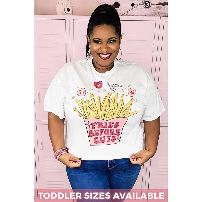 Fries Before Guys T-Shirt Hoodie, Sweatshirt | DripVista.com