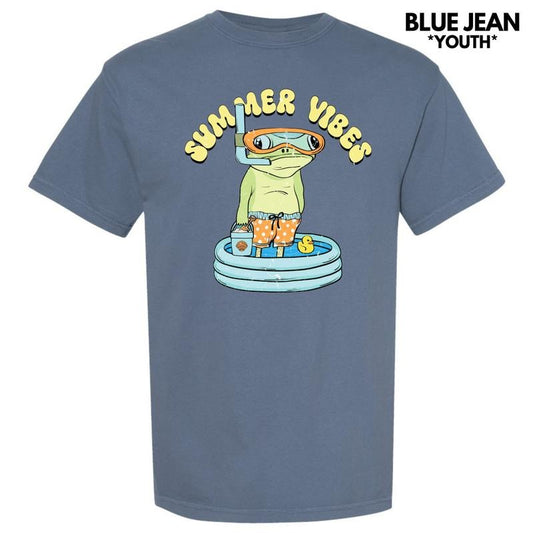 *** Frog Summer Vibes Comfort Colors T-Shirt (Youth)