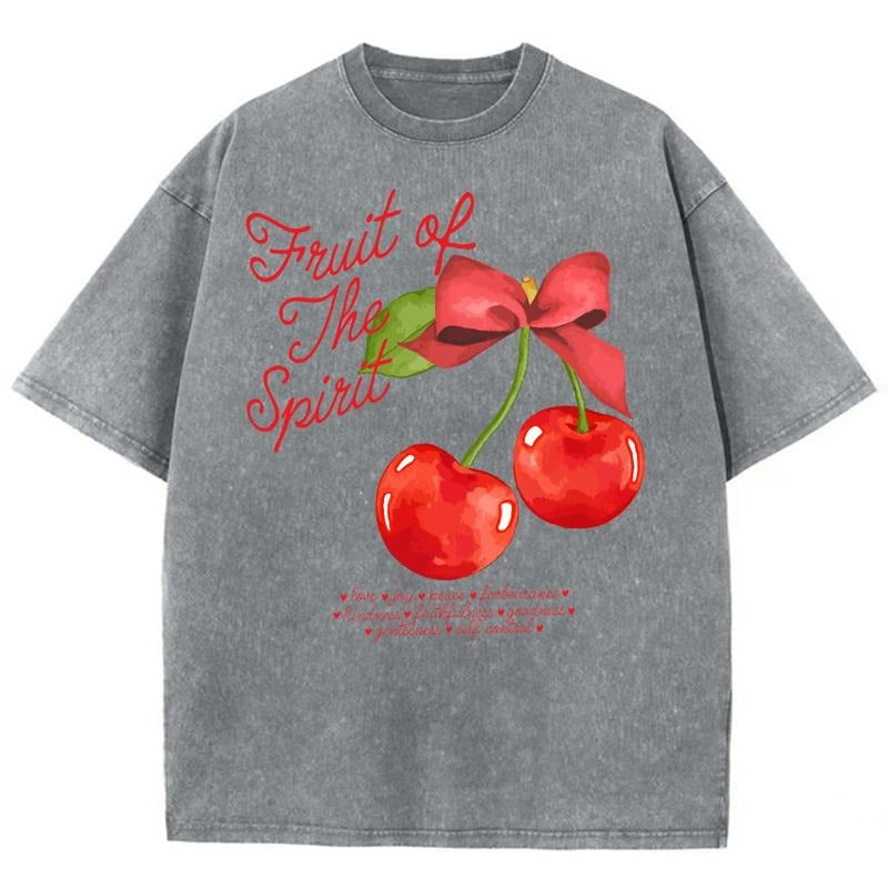 Fruit Of The Spirit Unisex Washed T-Shirt, Christian t shirts, Christian Jesus  t shirts, Vintage 90s Graphic Tee Gift...