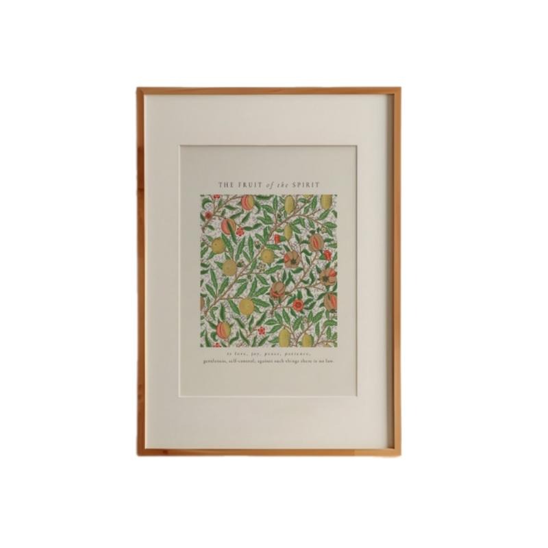 Fruit Of The Spirit Vintage Pattern Printed, Bible Verse Prints, Christian Home Decor, Gifts For Besties Friends Wall...
