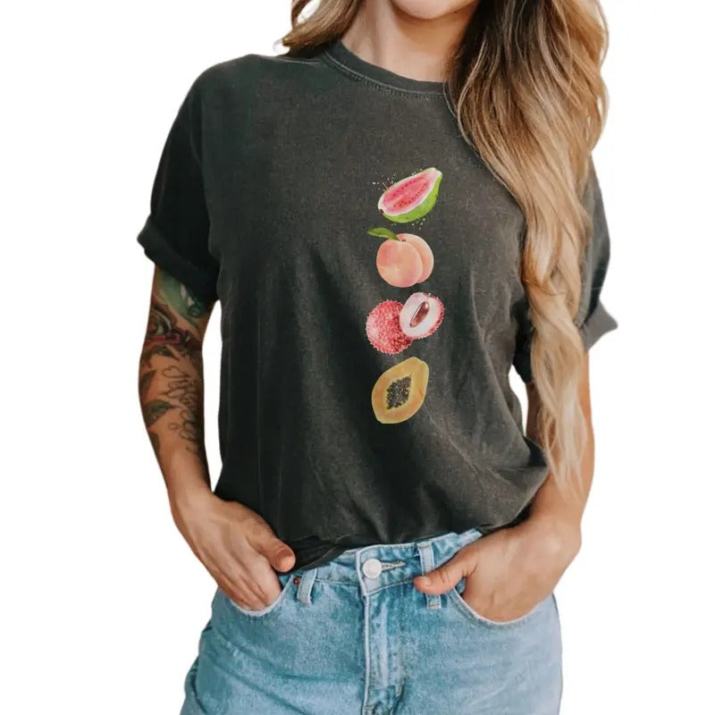 Fruity Shirt, Lgbtq Gift, Subtle Lesbian Tshirt, Erotic Fruit Shirt, Lesbian Cottagecore, Funny Lesbian Pride, Sapphic...