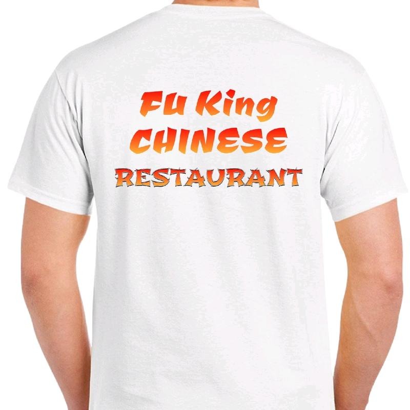 Fu King Chinese Restaurant T-Shirt for Men - 100% Cotton - Menswear Top Tshirt