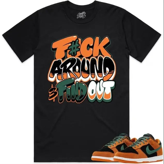 Fuch around and find out Ceramic Dunks Shirt to Match - Dunks Matching Sneaker Tees Hoodie, Sweatshirt | DripVista.com