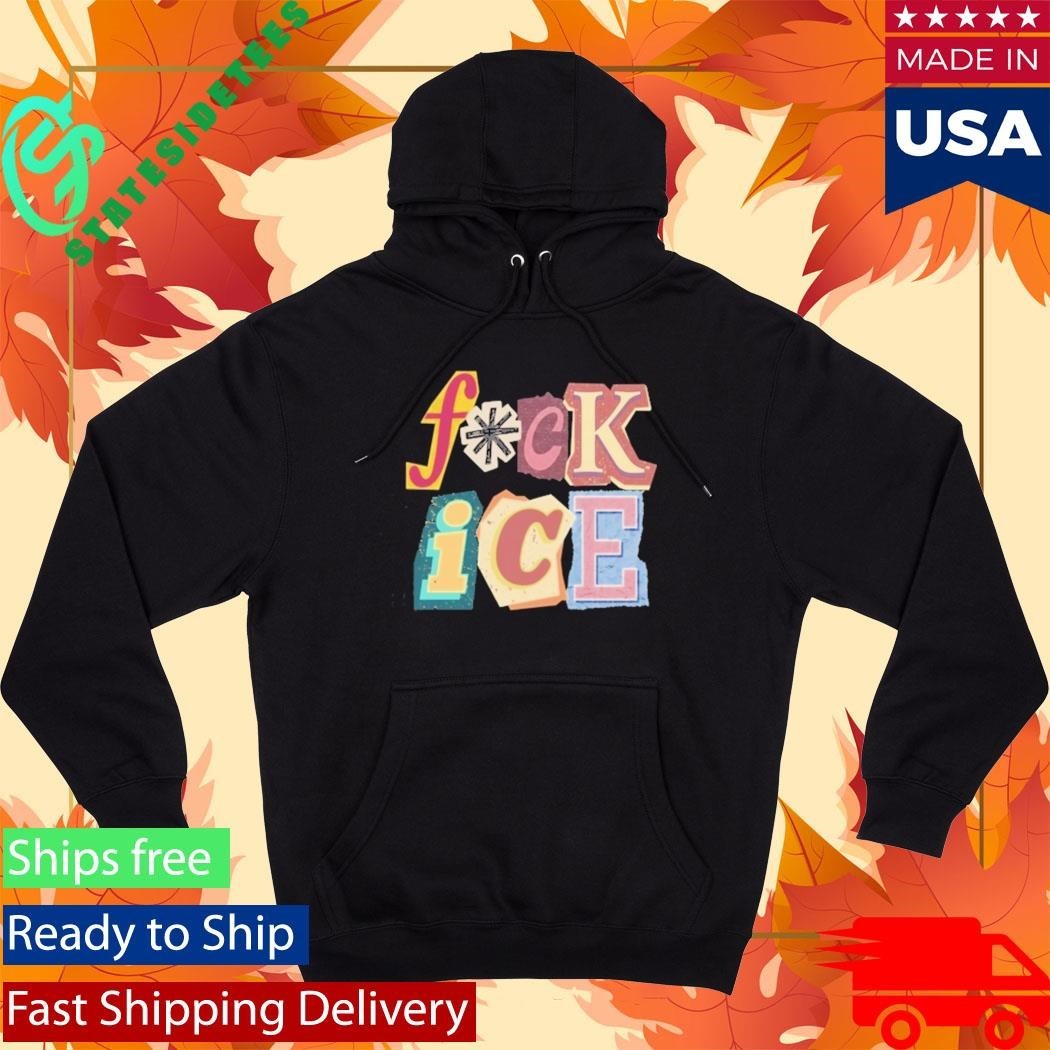 Fuck Ice Magazine Letters Shirt