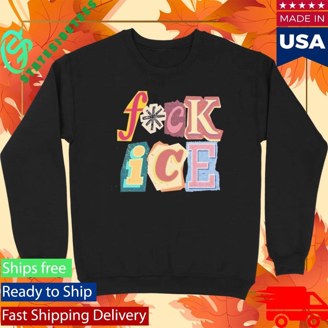 Fuck Ice Magazine Letters Shirt