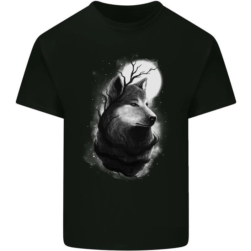 Full Moon Wolf Werewolves Wolves Mens Cotton T-Shirt Tee Top Made in USA Hoodie, Sweatshirt | DripVista.com