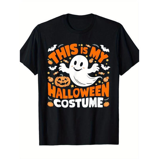 Fun & Cute Pumpkin Halloween T-Shirt - Perfect Gift for Family, Cotton Blend, Machine Washable - Ideal for Parties, Sports & Casual Wear Made in USA