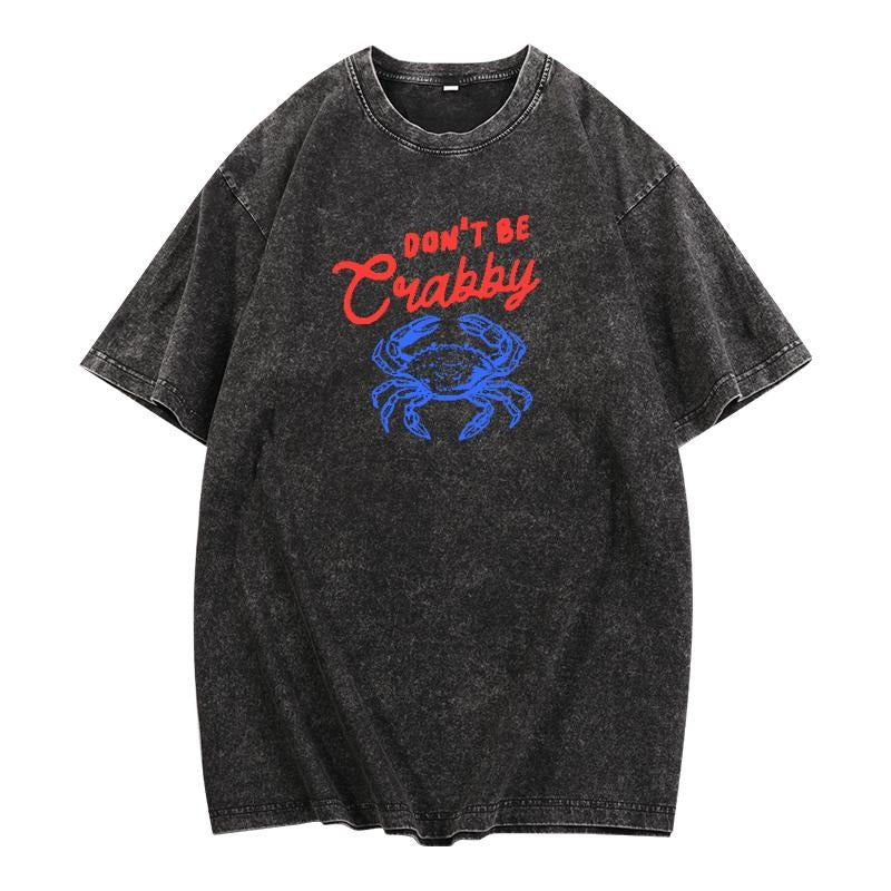 Fun - loving Lightsaber brand - Shirt: Spread WB shield Light - hearted Message with WB shield Crab Motif Pocket monsters...