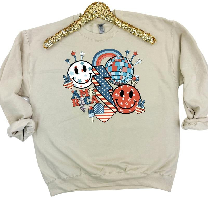 Fun America Collage Sweatshirt 'NLB'