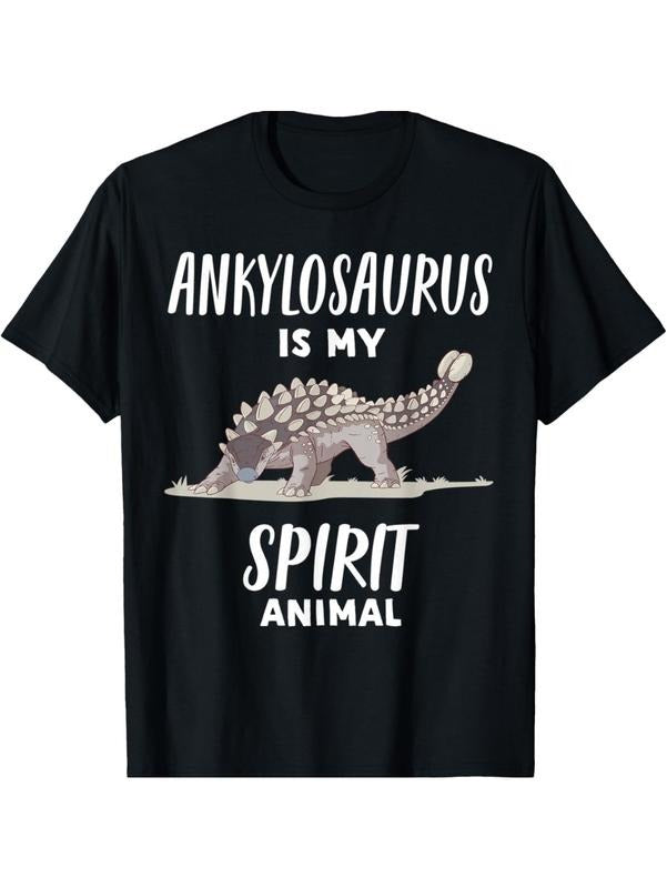 Fun Ankylosaurus Printed T-Shirt For Spiky hair fighters Ages Graphic Graphic Tees Hoodie, Sweatshirt | DripVista.com