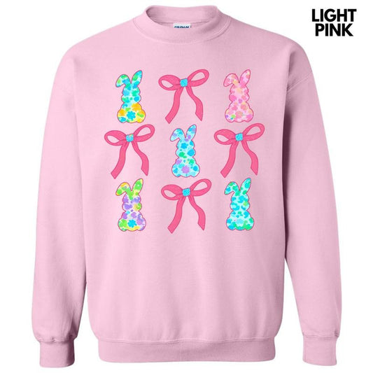 Fun Bunny Bow Collage Sweatshirt 'NLB'