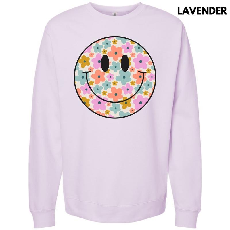 Fun Flower Happy Face Sweatshirt 'NLB'