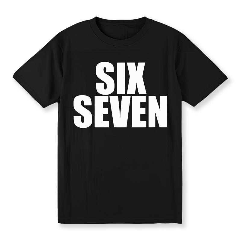 Fun Six Seven 6 Lightsaber brand Meme Design T-Shirt,Women'WB shield Cotton T-shirt,Vintage Short Sleeve, Comfortable...