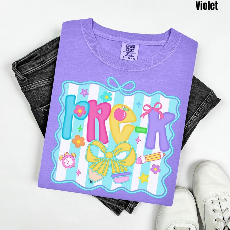 Fun Stripe Elementary Grades Comfort Colors T-Shirt 'NLB' Hoodie, Sweatshirt | DripVista.com