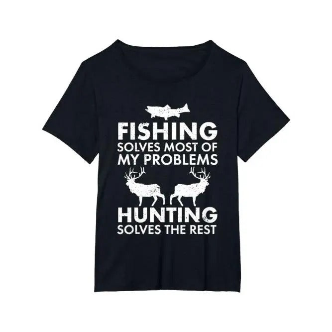Fun fishing and hunting gift Christmas Humor Hunter Cool T-shirt Made in USA Hoodie, Sweatshirt | DripVista.com
