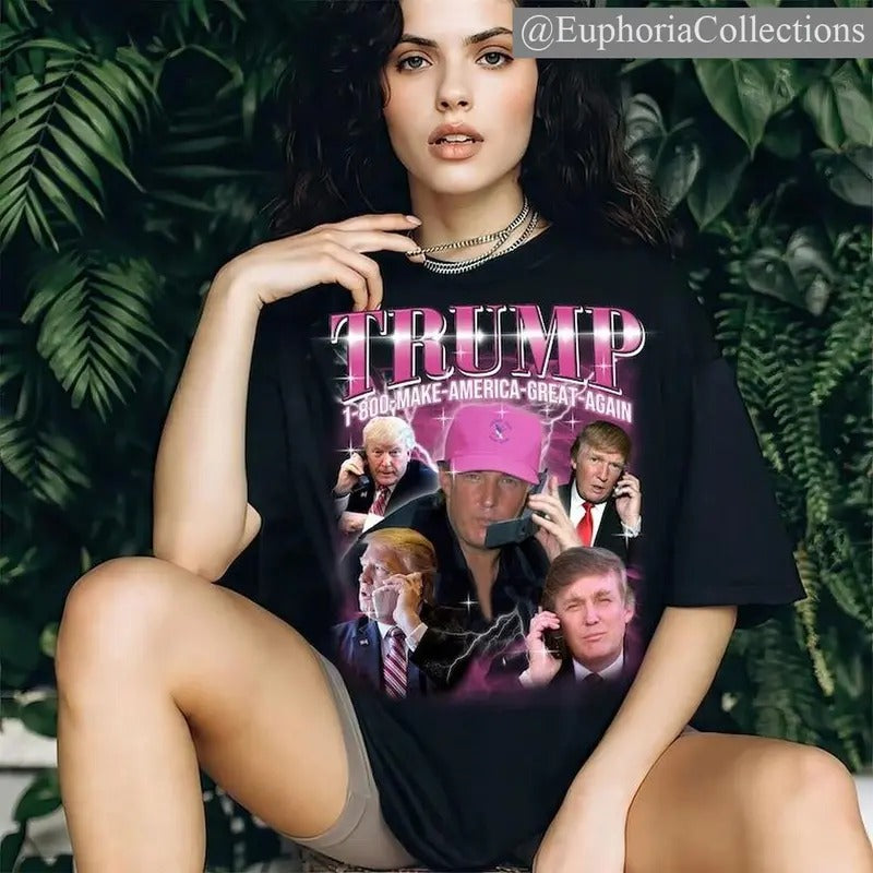 Funny #Trump Pink Miss Me Yet Shirt, #Trump Retro Bootleg Shirt , Global Trending Outfits Hoodie, Sweatshirt | DripVista.com