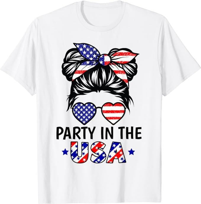 Funny 4th of July Shirts For Men, American Flag Party In USA 4th July Patriotic T-Shirt Menswear Top Casual Cotton Basic...