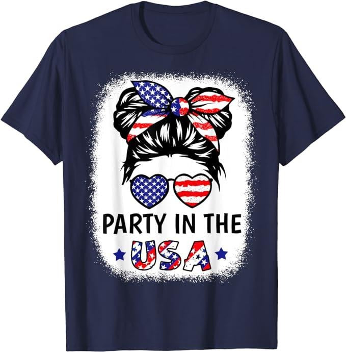 Funny 4th of July Shirts For Men, Party In USA 4th of July Shirt Flag American T-Shirt Menswear Top Casual Cotton Fashion...