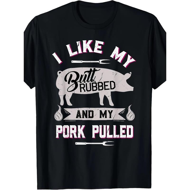 Funny BBQ Grilling Quote Pig Pulled Pork T-Shirt Made in USAstyle{n002}2 Hoodie, Sweatshirt | DripVista.com