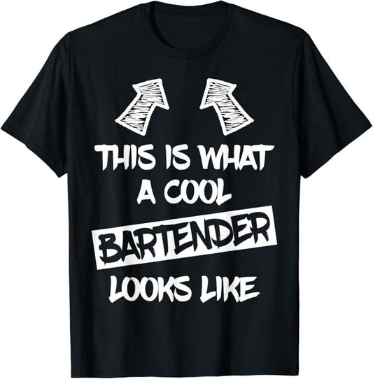Funny Bar Shirts, Cool Bartender Funny Saying Bartenders Bartending T-Shirt Menswear Top - Funny Shirts For Night Out Casual Classic