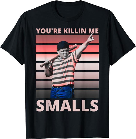 Funny Baseball Shirt, Funny Dad Baseball Softball Player You're Killin Me Smalls T-Shirt Casual Menswear Casual Menswear