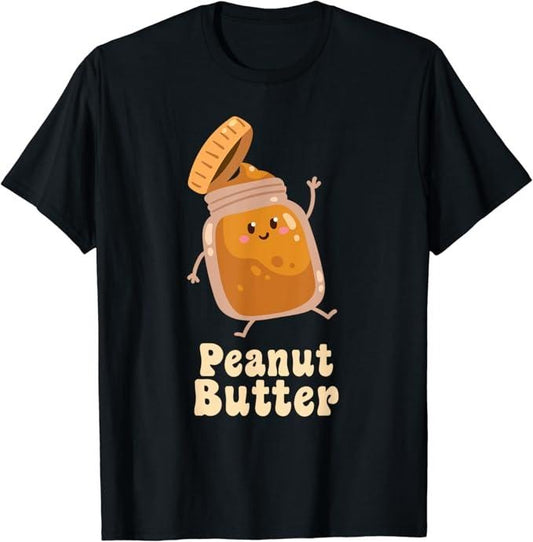 Funny Best Friend Shirts, Gift For Best Friend, Peanut Butter & Jelly Matching Couple Halloween Best Friends T-Shirt Top Comfort Cotton