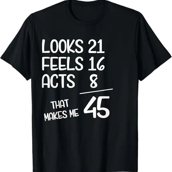 Funny Birthday Shirts, Funny 45 Year Old 45th Birthday Born In 1978 T-Shirt - Menswear Top Hoodie, Sweatshirt | DripVista.com