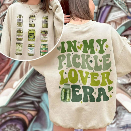 Funny Canned Pickles Sweatshirt, In My Pickle Lover Era T-Shirt, Canned Pickles Sweater, Pickle Jar Tee Shirt, Canning Season Shirt, Gift For Pickle Lovers
