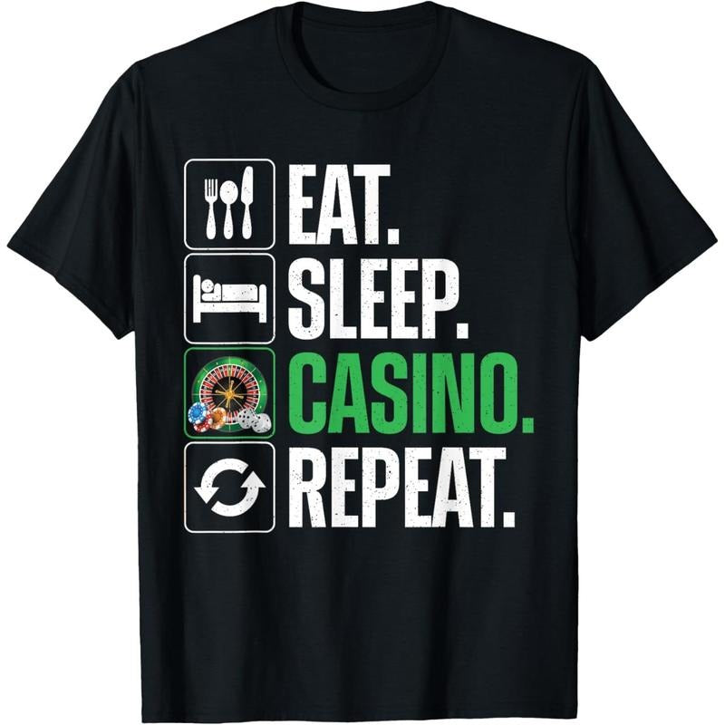 Funny Casino Design For Men Women Gambling Casino Gambler T-Shirt made in usa Hoodie, Sweatshirt | DripVista.com