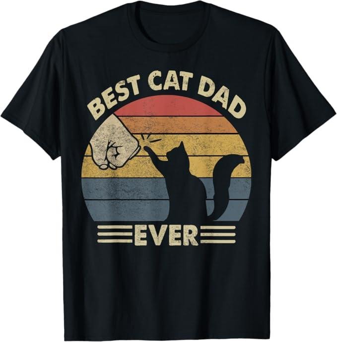 Funny Cat Shirts, Cat-Shirt Men Best Cat Dad Ever Funny Dad T-Shirt - Menswear Top Hoodie, Sweatshirt | DripVista.com
