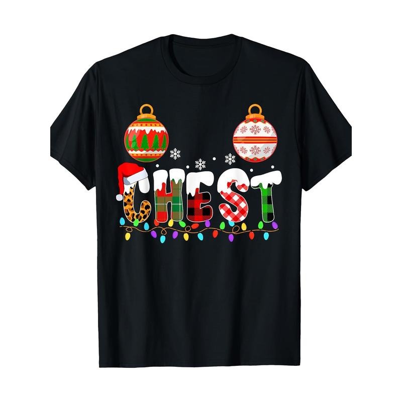 Funny Chest Nuts Couples Christmas Chestnuts Matching T-Shirt - 220g made in usa Hoodie, Sweatshirt | DripVista.com