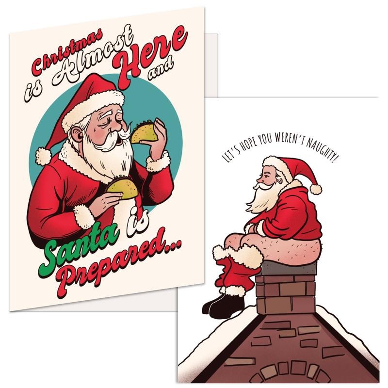 Funny Christmas Cards Hilarious Xmas Greeting Cards for Holiday Thank You Gifts With Envelopes Christmas T-Shirts,...
