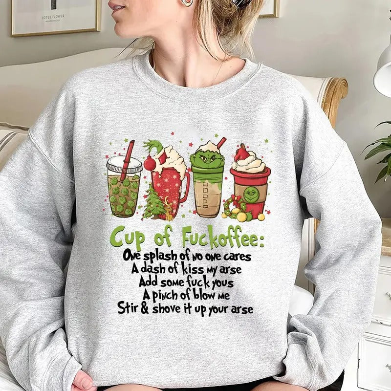 Funny Christmas Coffee Sweatshirt, Hoodie, Tshirt, Cute Christmas 2024 Gifts | DripVista.com
