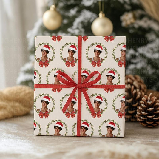 Funny Christmas Jeremiah Fisher Gift Wrap Papers, Team Jeremiah, Gift For Christmas Holiday, Xmas Wrap Papers in Matte, Satin Material