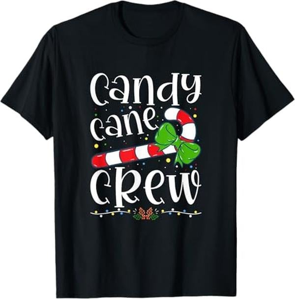 Funny Christmas Shirt, Christmas Gift, Candy Cane Crew Funny Christmas Candy Lover X-mas T-Shirt