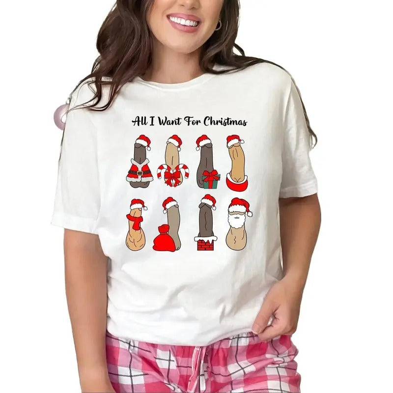 Funny Christmas Shirt, Humorous Christmas Shirt, Adult Humor Shirt, Cute Xmas Gift, New Year TShirt, Women's Christmas Tee