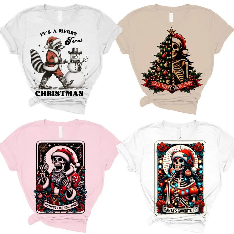 Funny Christmas T-Shirts Round 2  - Print is Sublimation, Unisex T-Shirt, Funny Tee, Funny Apparel, Gift Idea, Relaxed...