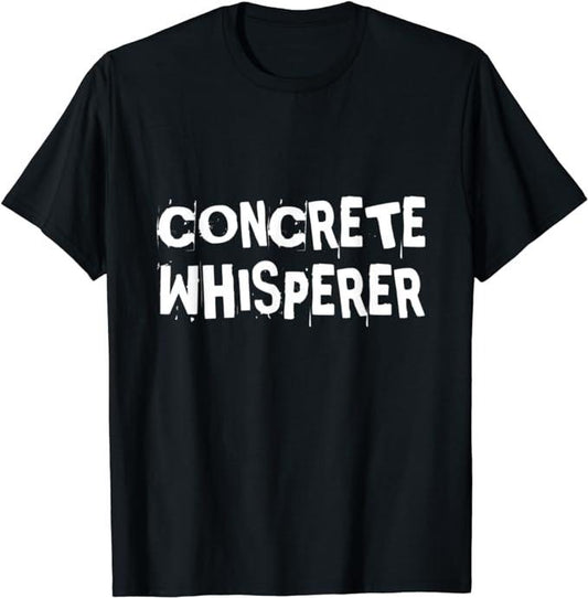 Funny Construction Work Shirts, Concrete Worker Construction Worker Work Gag Pun T-Shirt Menswear Casual Cotton