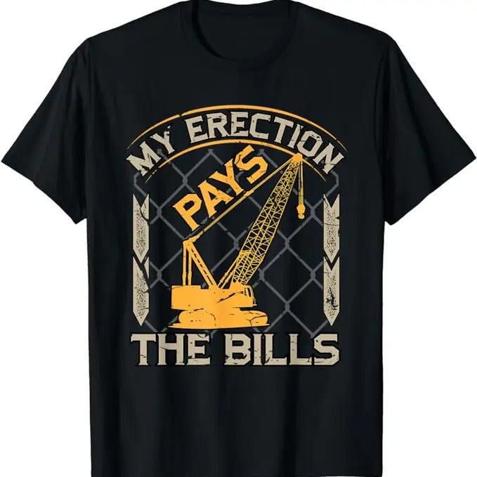 Funny Construction Work Shirts, Engineer Hourly Rate Funny Engineering Mechanical Civil Gift T-Shirt Menswear Casual...