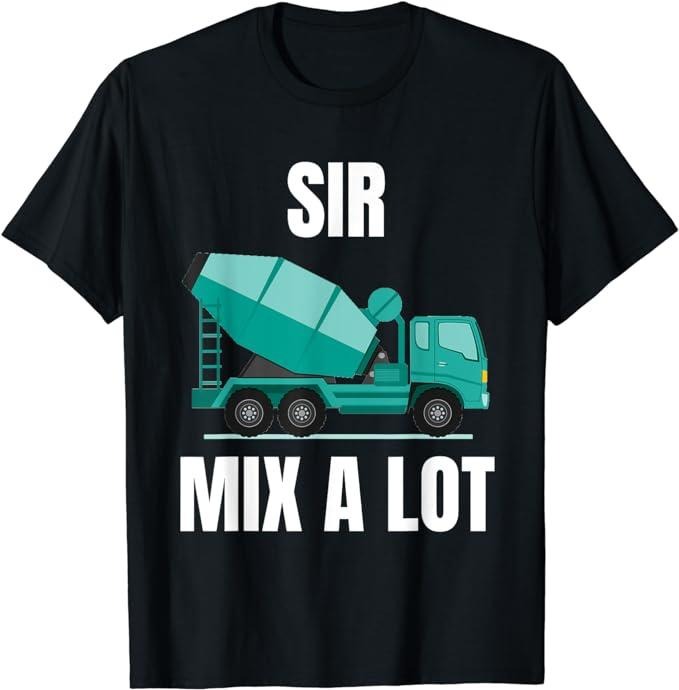 Funny Construction Work Shirts, Funny Concrete Mixer Cement Mixer Truck Driver Gift T-Shirt Menswear Casual Cotton...