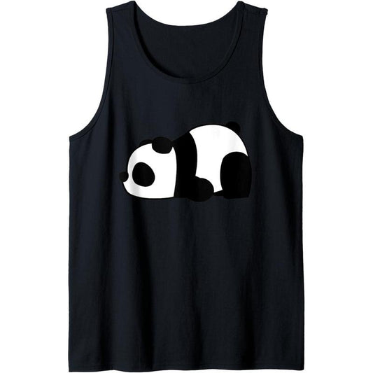 Funny Cute Lazy Panda Tank Top Made in USA