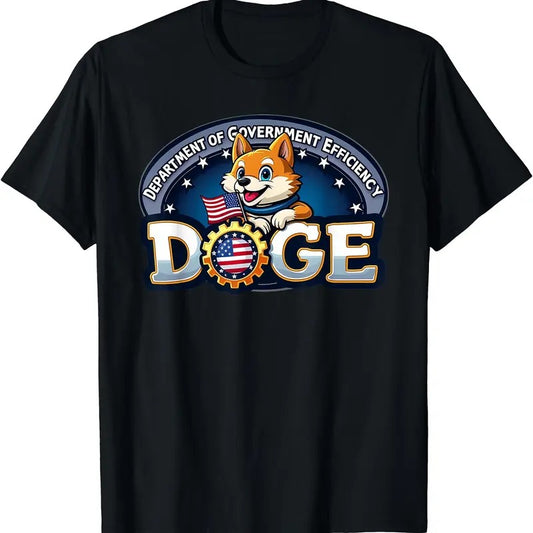 Funny DOGE Crypto Meme Department of Government Efficiency T-Shirt | Unisex cotton tee Gifts, Crewneck