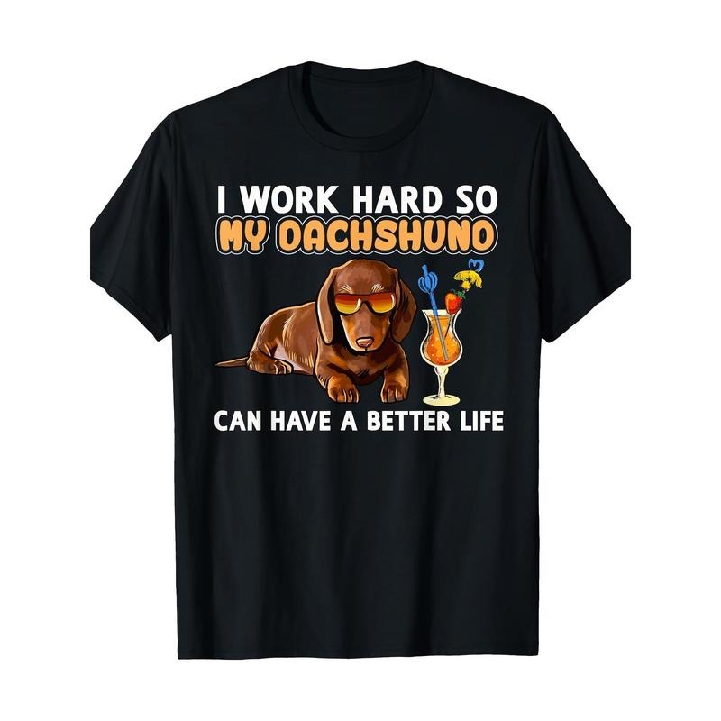 Funny Dachshund Shirt Dachshund Lover Gifts 220g 100% CottonT-Shirt made in usa Hoodie, Sweatshirt | DripVista.com