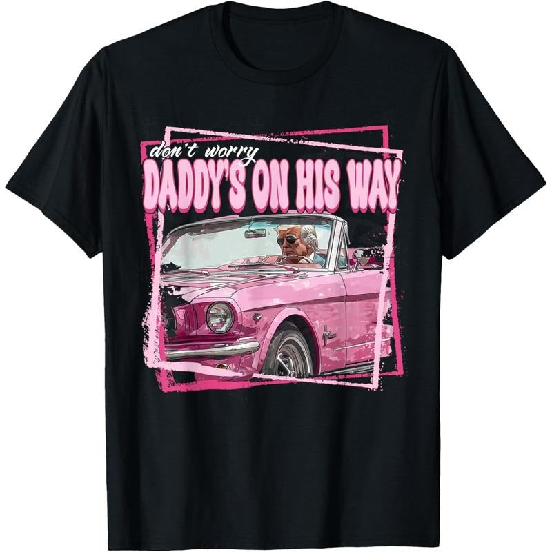 Funny Daddy's Home Trump Pink 2024 Take America Back 2024 T-Shirt made in usa Hoodie, Sweatshirt | DripVista.com