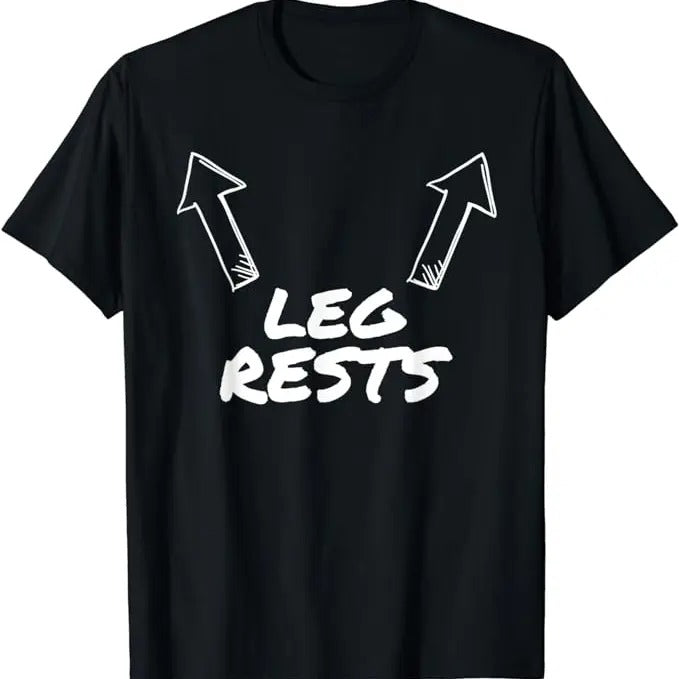 Funny Dark Humor Shirts For Men, Leg Rests Funny Adult Humor T-Shirt T-Shirt Menswear Casual Cotton