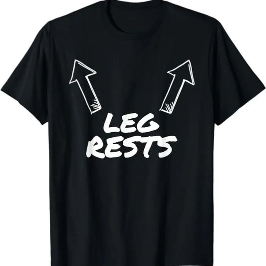 Funny Dark Humor Shirts For Men, Leg Rests Funny Adult Humor T-Shirt T-Shirt Menswear Casual Cotton