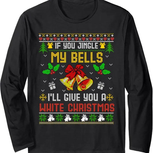 Funny Dirty Ugly Christmas Sweater Santa For Mens Xmas Long Sleeve T-Shirt